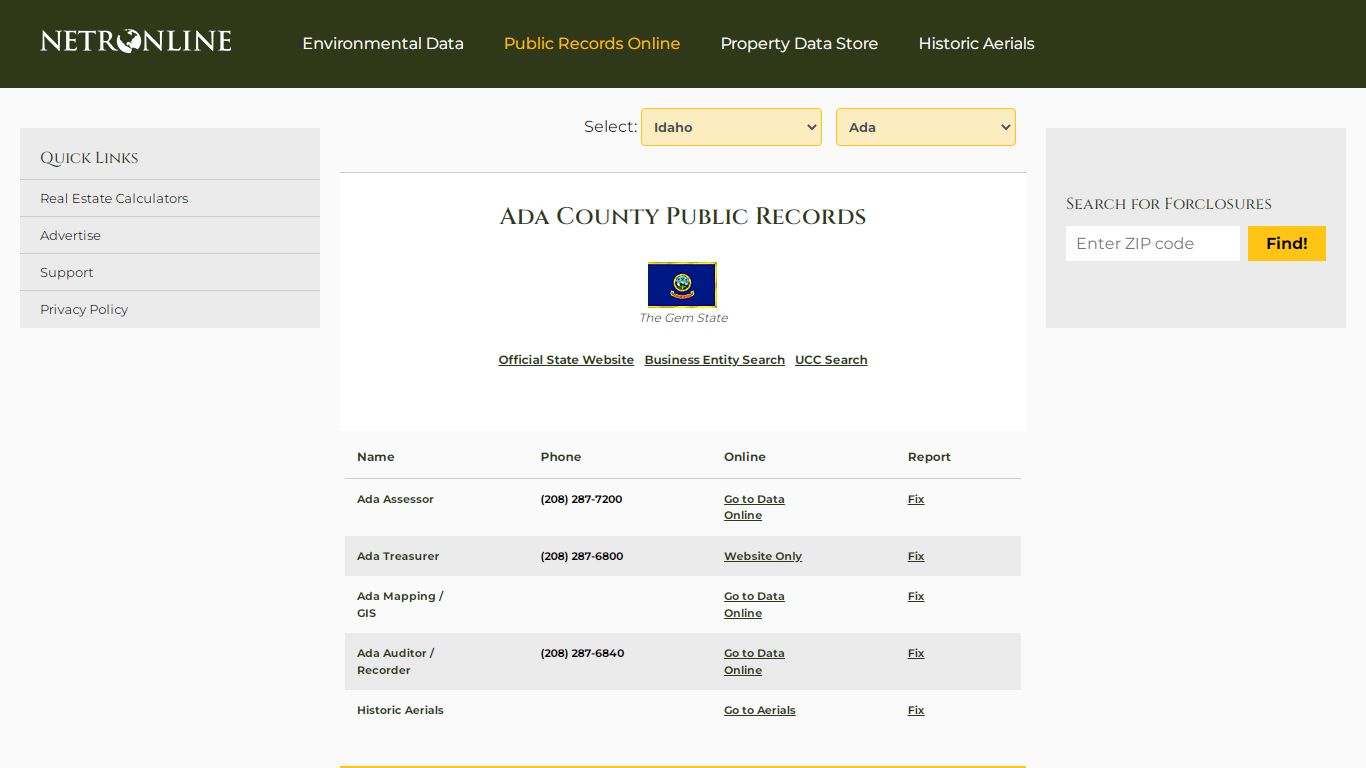 Ada County Public Records - NETROnline.com
